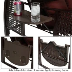 Sunnydaze Decor Sunnydaze Outdoor Deluxe 3-Person Patio Swing With Tilting Canopy Shade, Cushions And Side Tables -Deals Patio Elegance Store GUEST f85dcd51 6c2b 4245 8f2b 4cf6ebc1575a