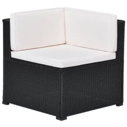 10pc Wicker Patio Sectional Seating Set With Cushion - Black/Beige - GODEER -Deals Patio Elegance Store GUEST f86171c2 8066 466b a0ef a49f14a3f4b9