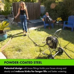 Yard Butler Hose Reel Cart With Wheels - Heavy Duty 200 Foot Metal Hose Reel - Suitable For Gardens, Lawns And Outdoor - IHT-2EZ -Deals Patio Elegance Store GUEST f9548f2f e8d4 47b9 9c23 1bf6248b9e3d
