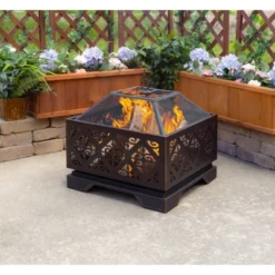 Vienna 26" Square Fire Pit - Pleasant Hearth -Deals Patio Elegance Store GUEST f969f825 1c47 40cd a12a 46d1bc4d3822