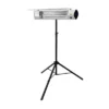 Kenmore Carbon Infrared 1500W Electric Patio Heater With Tripod & Remote Silver