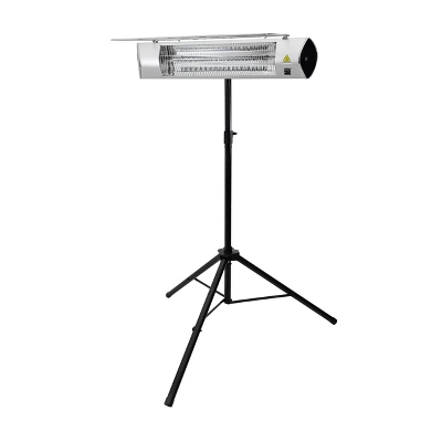 Kenmore Carbon Infrared 1500W Electric Patio Heater With Tripod & Remote Silver 1 Kenmore Carbon Infrared 1500W Electric Patio Heater With Tripod & Remote Silver