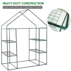 Costway Portable Mini Walk In Outdoor 4 Tier 8 Shelves Greenhouse 15 Costway Portable Mini Walk In Outdoor 4 Tier 8 Shelves Greenhouse -Deals Patio Elegance Store GUEST fc549e13 10aa 4dc2 96b5 4b7cab31ab2a