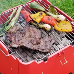 Permasteel Square Portable Charcoal Grill PG-40C10-RD - Red 23 Permasteel Square Portable Charcoal Grill PG-40C10-RD - Red -Deals Patio Elegance Store GUEST fca27fb7 f7a4 4a11 9578 d67ecf291c3a