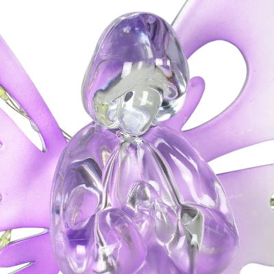 39.25" Metal Angel Solar Stake Purple - Exhart 5 39.25" Metal Angel Solar Stake Purple - Exhart - Image 5