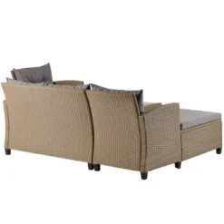 4pc Wicker Patio Conversation Set With Cushions - Beige/Brown - GODEER 29 4pc Wicker Patio Conversation Set With Cushions - Beige/Brown - GODEER -Deals Patio Elegance Store GUEST fd6daab4 50b5 4ebd aba0 3bcc17f25fe4
