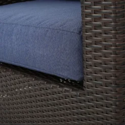 Darius 5pc Outdoor Set With 4 Wicker Swivel Chairs & Fire Pit Set - Brown/Navy/Hammered Bronze - Christopher Knight Home 12 Darius 5pc Outdoor Set With 4 Wicker Swivel Chairs & Fire Pit Set - Brown/Navy/Hammered Bronze - Christopher Knight Home -Deals Patio Elegance Store GUEST fe63134c 167f 4023 9e88 b6984e5be54a