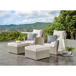 All-Weather Wicker Canaan Outdoor Ottoman Brown - Alaterre Furniture -Deals Patio Elegance Store GUEST fe86b0bf 9eaf 4a16 b35d e46a01f1d479