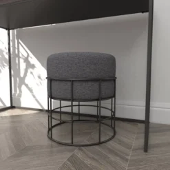 Metal Fabric Patio Garden Stool - Olivia & May -Deals Patio Elegance Store GUEST ff29016f ba3a 42e7 9954 708a8a17bc81