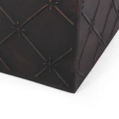 Acosta Outdoor Small Square Light Weight Concrete Side Table Antique Copper - Christopher Knight Home -Deals Patio Elegance Store GUEST ff7f0a94 f168 41b1 9dda 57cf71ac13c9