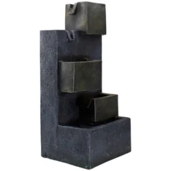 Northlight 19" Gray LED Lighted 5-Tier Rainfall Outdoor Water Fountain 8 Northlight 19" Gray LED Lighted 5-Tier Rainfall Outdoor Water Fountain -Deals Patio Elegance Store GUEST ffa0d395 884b 4eb5 9411 c588f93c4ddc